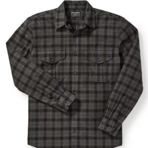 Filson Alaskan Guide Shirt - XL -  Heather Gray/Black Plaid  Brand New with Tags